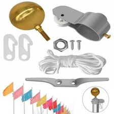 Fahnenmast Set Flaggenmast Fahnenstange Flagge Halterungen Rotierende Zubehör