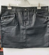 Damen Rock Gr.44 schwarz neuwertig Glanzoptik