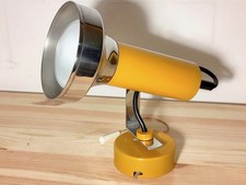 70er Jahre Spot Wandlampe orange | Vintage Kult Metall Strahler Leuchte | selten