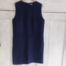 Edles Etui-Kleid Von Cacharel Wolle/ Kaschmir/Seide Größe Gr. 42 Blau