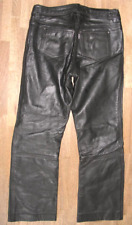 " POLO SPIRIT MOTORS " Damen- LEDERJEANS / Biker - Lederhose in schwarz Gr. 38