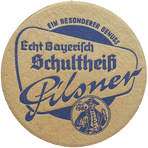 Alter bierdeckel schultheiß - alter,