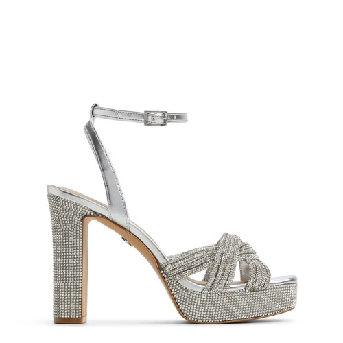 Aldo high heel metallic open - metallic,