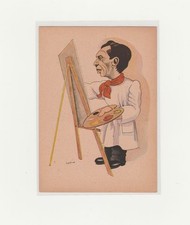 Künstler AK - Rudolf Platte, Maler - Zeichnung von Eberhard Renziehausen