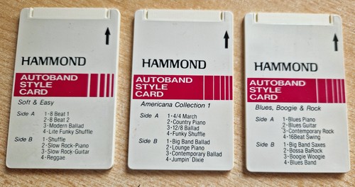 Hammond autoband style cards - style,
