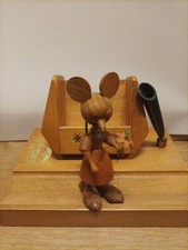 Vintage, Holz Maus, Miniatur