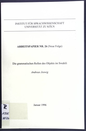 Die grammatischen rollen des - rollen,