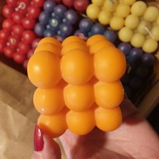 Bubble Kerzen Orange