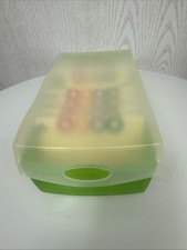 HAN Karteibox Karteikasten ?Croco A7 997 + Karten + Register Grün?