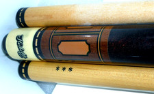 Billard Queue Herbertz Solingen zwei Oberteile POOL Karambol obere Mittelklasse