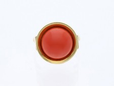 Top Preis Ring 4,00 ct. Koralle 333 Gold 8 Karat Deta Schmuck