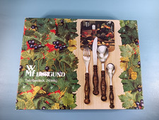 WMF Burgund Tafelbesteck Besteckset Besteckkasten 24 teilig + 10 extra Teile