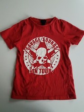H&M T-Shirt, Savage Sounds,  Totenkopf , Größe 122