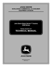 John Deere X300 Series TM2308 - Technical Manual - Reparaturhandbuch  auf Papier