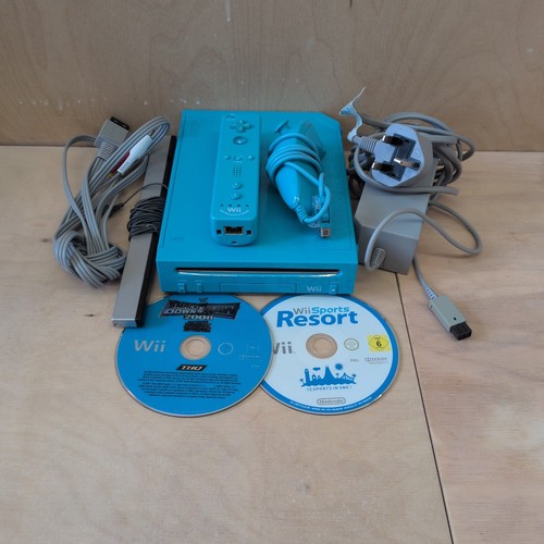 Nintendo wii blau konsole mit - blau,