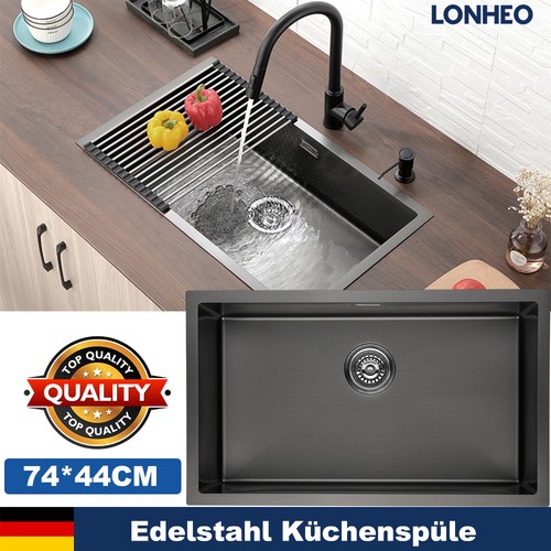 Edelstahl küchenspüle granit - edelstahl,