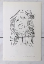 Emil Wachter Lithografie „Luischen“ nummeriert 13/30 datiert '67 signiert