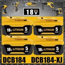 4x für Dewalt 18v Akku 5,0Ah