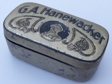 Alte Kautabakdose Echter G.A.Hanewacker Nordhäuser Nordhausen 5,5x3,0x1,5 cm