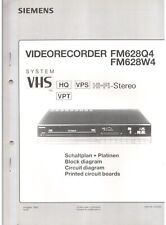 Siemens Videorecorder FM628Q4 (W4) / Origl.Schaltplan + Platinen