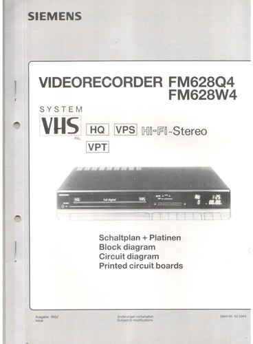 Siemens videorecorder fm628q4 - videorecorder,