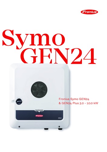 Fronius symo gen24 plus - symo, 10.0