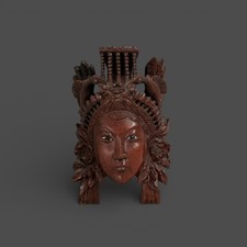 Alte Holzmaske Bali –