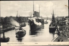 Ak Nowy Port Neufahrwasser