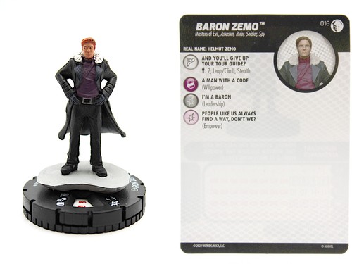 Heroclix 016 baron zemo - heroclix, #016