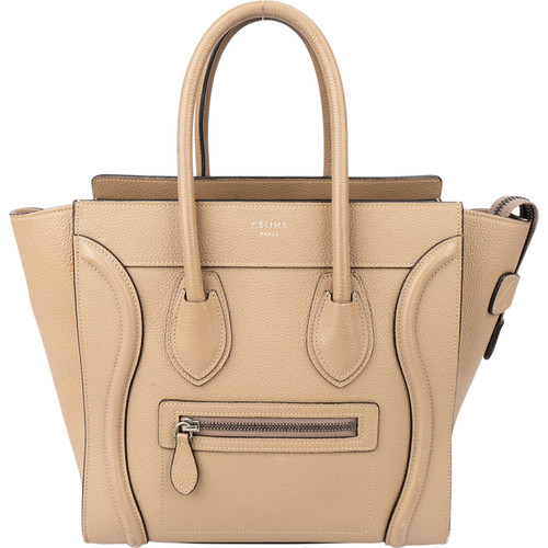 Céline taupe leather luggage - céline,