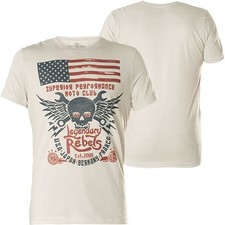 REBEL SPIRIT T-Shirt RSSK182031 Silver Hellgrau T-Shirts