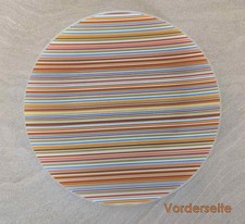 GLASTELLER – bunt gestreift – Ø ca. 34 cm – neuwertig