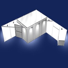 Messestand 5x5 Meter Eckstand