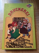Druckerei Vintage Stempel-Spiel von Noris aus den 70er Jahren