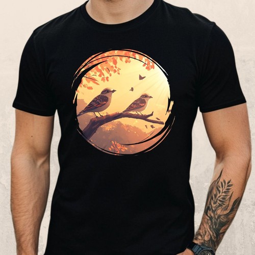 Herren shirt zebrafinken - herren,