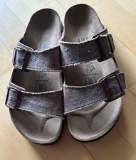Birkenstock (Birkis) Arizona Leder     Gr40  braun schmale weite NEU ungetragen 