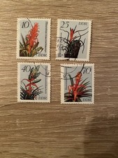 Briefmarken Pflanzen DDR 1988 bromelien 
