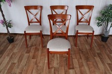 Nr.1584 Grange  4 Stühle Kirsche Vollholz restauriert