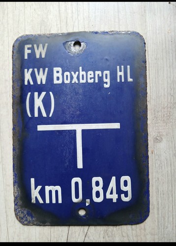 Altes emailleschild ddr - ,