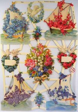 Glanzbilder Blumen Schiff