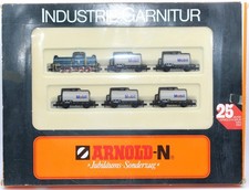 Arnold N 0151 WLE Industrie-Garnitur mit Diesellok MaK 600 D 6-teilig OVP Spur N