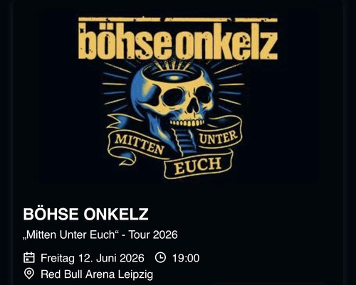 Tickets 2026 böse - tickets, 12.06.2026