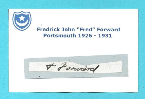 Fred forward portsmouth - forward,