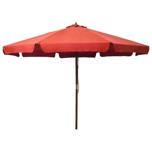 Sonnenschirm mit holzmast 330 - holzmast,