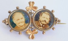 Jugendstil Brosche Fotobrosche