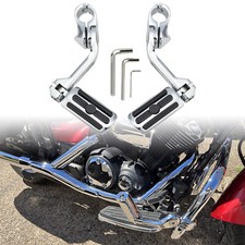 Chrom motorrad fußrasten mit - chrom,