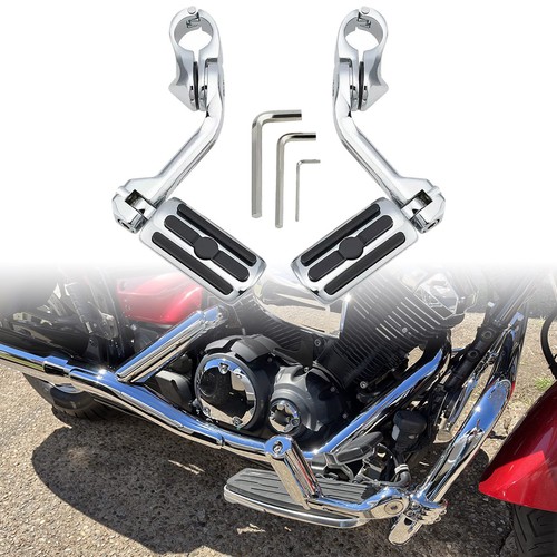 Chrom motorrad fußrasten mit - chrom,