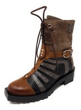 Damen Combat Boot mit eckiger