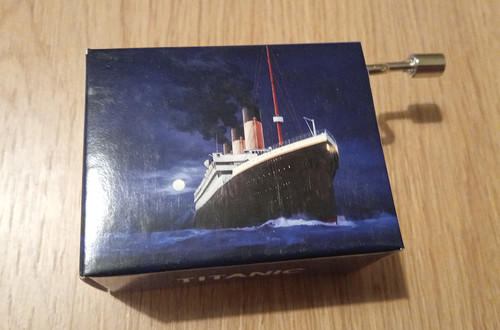 Titanic spieluhr mit - spieluhr,, kurbel