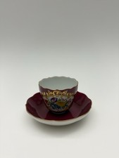 Meissen Prunk Mokkagedeck mit